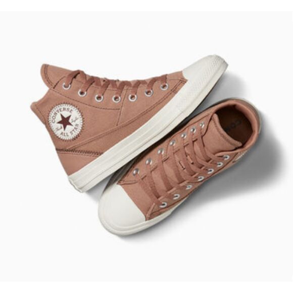 Converse Women's Size 7 Brown Chuck Taylor All Star Patchwork Sneakers Shoes - Picture 4 of 13